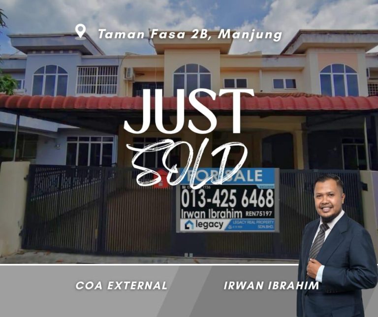 irwan sold taman fasa 2b,manjung